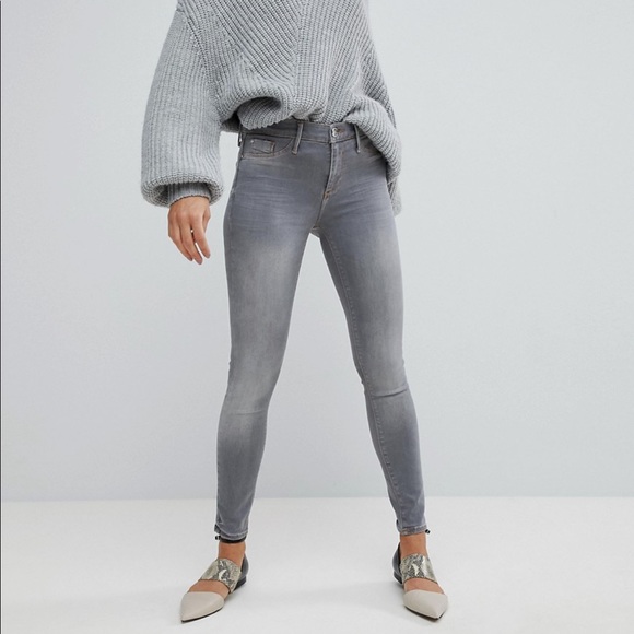 river island molly grey jeans